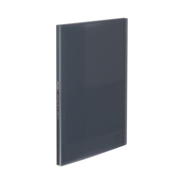 （まとめ）コクヨ クリヤーブック（Glassele） 固定式 A4タテ 20ポケット ブラック ラ-GL20D 1冊 〔×50セット〕