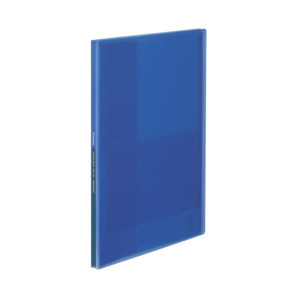 （まとめ）コクヨ クリヤーブック（Glassele） 固定式 A4タテ 20ポケット ブルー ラ-GL20B 1冊 〔×50セット〕