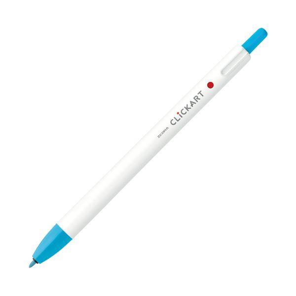 （まとめ）ゼブラ ノック式水性カラーペン クリッカート ライトブルー WYSS22-LB 1本 〔×100セット〕