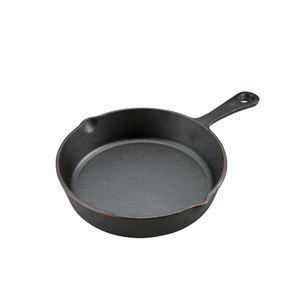 〔6個セット〕 〔キャプテンスタッグ〕 スキレット/フライパン 〔20cm〕 鉄製 〔アウトドア キャンプ キッチン 台所 店舗〕