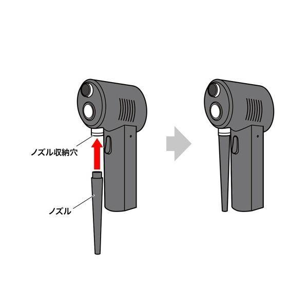 サンワサプライ 電動エアダスターブラック CD-ADE1BK 1台_3