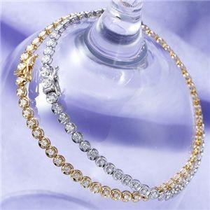 WG テニスブレスレット 1ct K18 1CTダイヤモンドテニスブレスレット WG(ホワイトゴールド) : SHOP