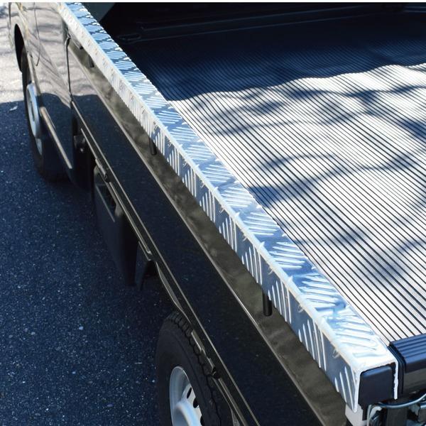 ダイハツハイゼットジャンボトラック用鳥居用L字縞板アルミシマ板コの字アオリカバー 軽トラック ダイハツハイゼットジャンボ用 アルミ縞板 アオリ 鳥居