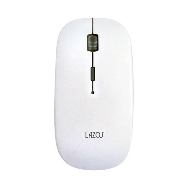 〔10個セット〕 リーダーメディアテクノ Bluetooth薄型マウス ホワイト L-BTM-WX10