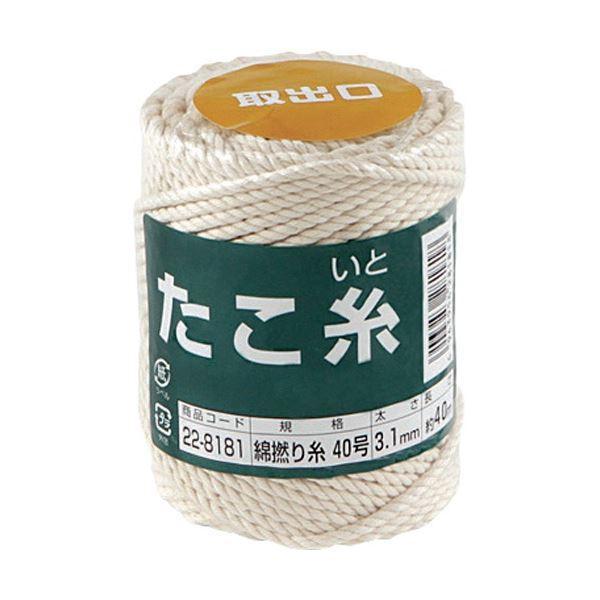 (まとめ) 高木綱業 高木 たこ糸 綿撚り糸 #40 22-8181 1巻 〔×5セット〕