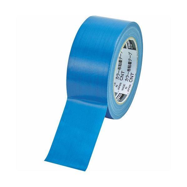 (まとめ) TRUSCO カラー布粘着テープ 幅50mm×長さ25m ブルー CNT-5025-B 1巻 〔×30セット〕