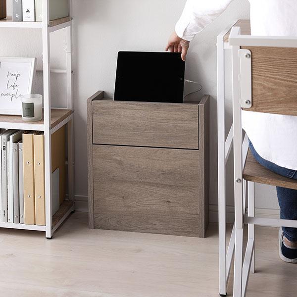 ケーブルボックス 〔 レギュラータイプ グレージュ 〕 幅40cm 収納