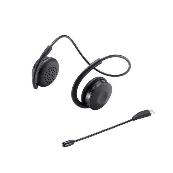 サンワサプライ Bluetoothヘッドセット(両耳・外付けマイク付き) MM-BTSH63BK｜shop-easu01