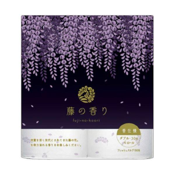 （まとめ）四国特紙 ちり紙 藤の芳ばしさダブル 芯あり 30m 1仕掛ける(48渦巻形：4渦巻形×12容器に並べる)〔×3仕掛ける〕 トイレットペーパー-ダイエット、健康