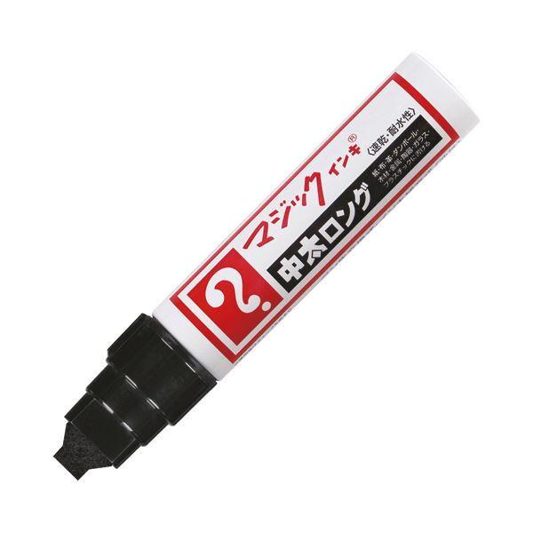 （まとめ）寺西化学 油性マーカー マジックインキ中太ロング 黒 MTBLP-T1 1本〔×30セット〕