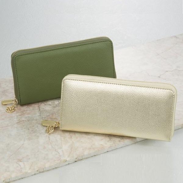 牛革コインスルー財布(シャンパンゴールド) : SHOPイーアスYahoo!店