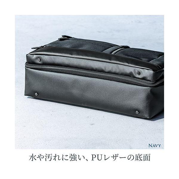 サンワダイレクト 3WAYビジネスバッグ(15.6型対応・大容量・テフロン加工・撥水・防汚・ブラック) 200-BAG138BK 1個_4