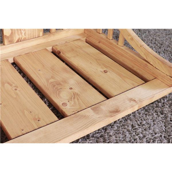 ペットベッド M 約幅67.5cm ライトブラウン 木製 ペット用品 ペットグッズ 犬用品 猫用品 組立品の画像