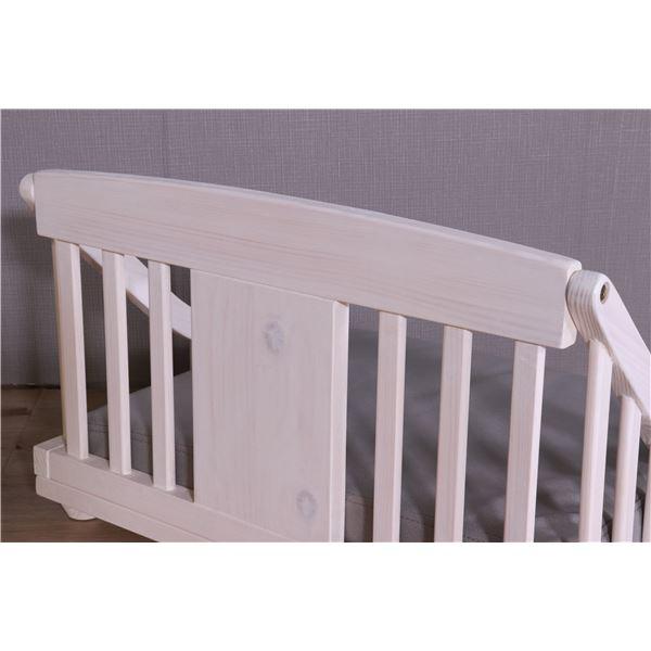 ペットベッド M 約幅67.5cm ホワイト 木製 ペット用品 ペットグッズ 犬用品 猫用品 組立品の画像