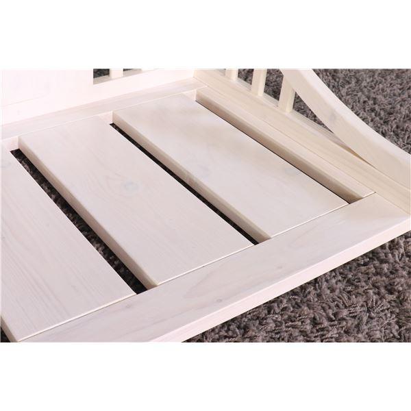 ペットベッド M 約幅67.5cm ホワイト 木製 ペット用品 ペットグッズ 犬用品 猫用品 組立品の画像