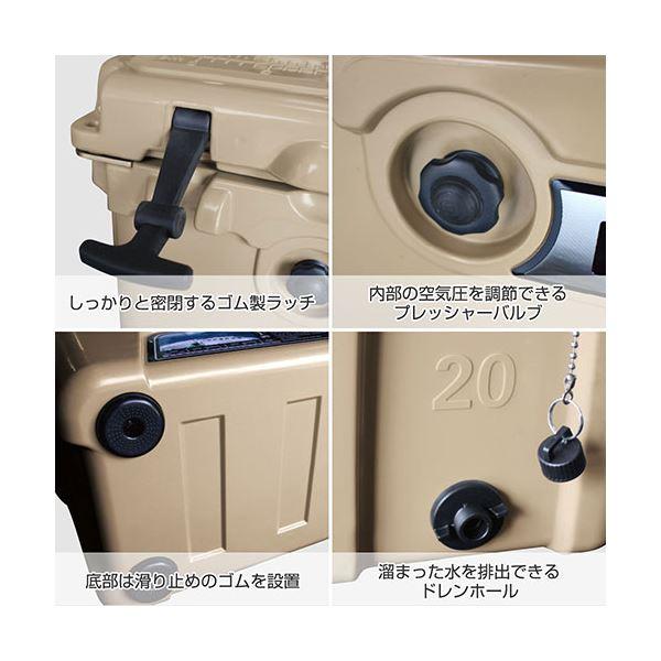 ジェイエスピー HANT クーラーボックス ホワイト 45QT HAC45-WHの画像