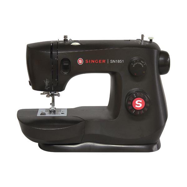 ハッピージャパンシンガー 電動ミシン フットコントローラータイプ ブラック SN1851 1台 黒 ハッピージャパンシンガー 電動ミシン フットコントローラータイプ