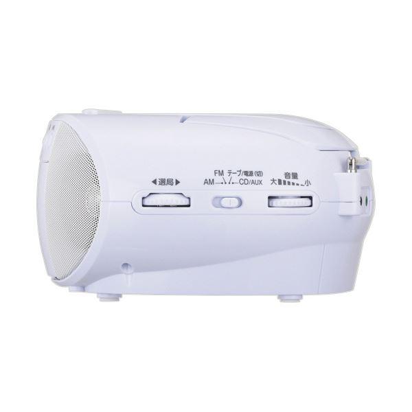 オーム電機AudioComm CDラジオカセットレコーダー 白いこと RCD-590Z-W 1台 CDラジカセ-テレビ、オーディオ、カメラ-オーディオ機器