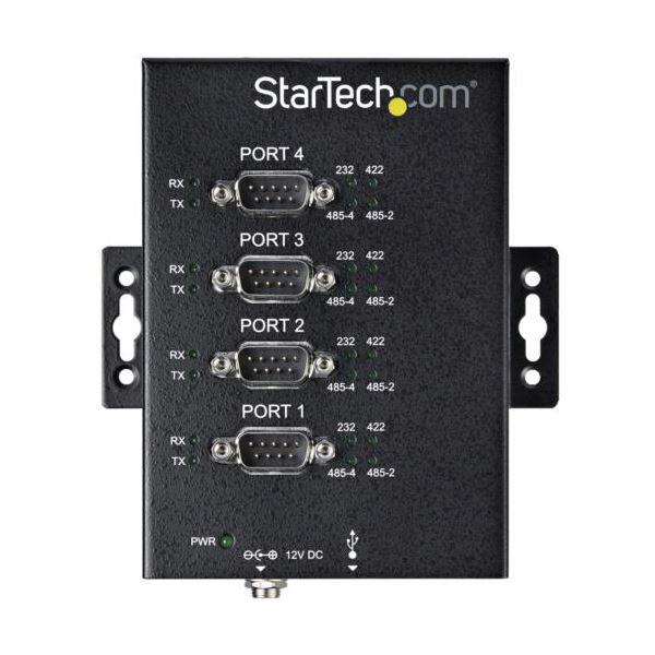 StarTech.com USB-4ポートRS232C シリアル変換アダプタ ブラック ICUSB234854I 1台_1