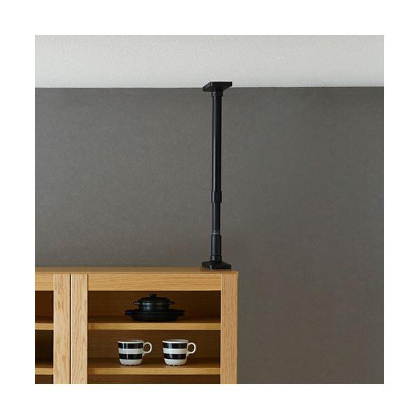 （まとめ） 平安伸銅工業家具転倒防止突っ張り棒 27-35cm マットブラック UEQ-27K 1パック（2本） 〔×3セット〕の画像
