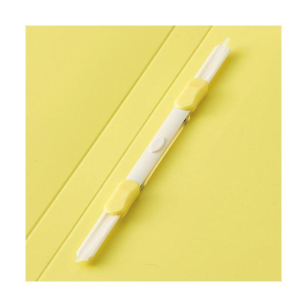 （まとめ） TANOSEEレターファイル（再生PP） A4タテ 120枚収容 背幅18mm イエロー 1セット（10冊） 〔×3セット〕の画像