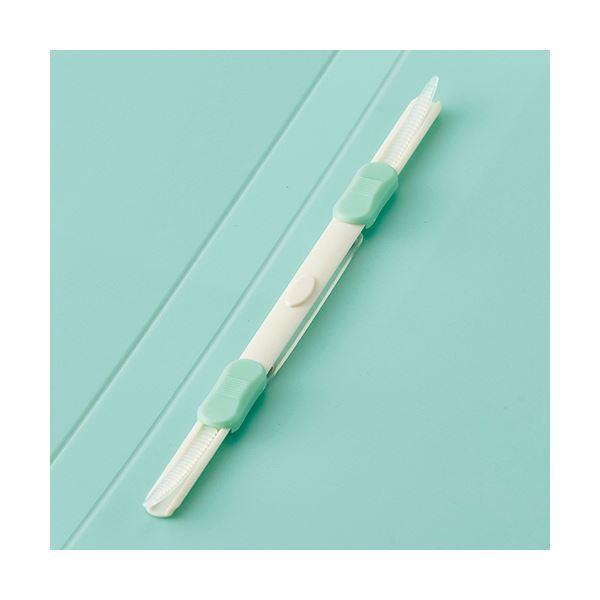 （まとめ） TANOSEEレターファイル（再生PP） A4タテ 120枚収容 背幅18mm ミントグリーン 1セット（10冊） 〔×3セット〕の画像