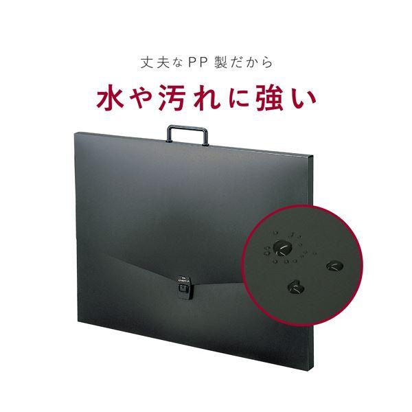 （まとめ） セキセイアルタートケース（フラットタイプ） A3 グレー ART-702-GL 1個 〔×3セット〕_2