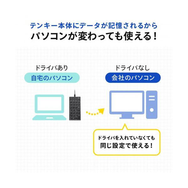 サンワサプライ プログラマブルテンキー 有線モデル NT-26UBK