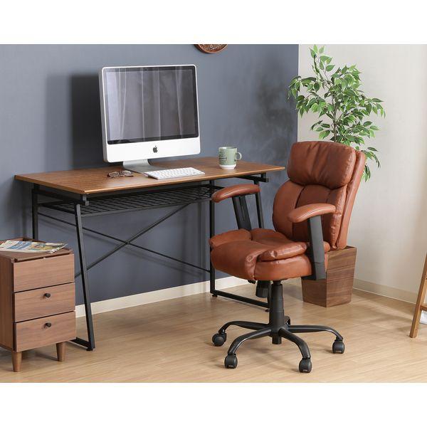 【新品・送料無料】ＰＵプレジデントチェアーマンチェスター　ＢＲ PUプレジデントチェアーマンチェスター BR ブラウン 組立品