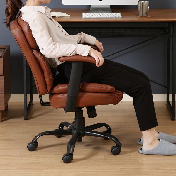 PUプレジデントチェアーマンチェスター BR ブラウン 組立品 : SHOP