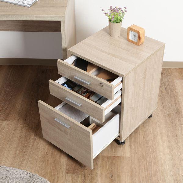 デスク2点セット ホワイトオーク 組立品 : SHOPイーアスYahoo!店