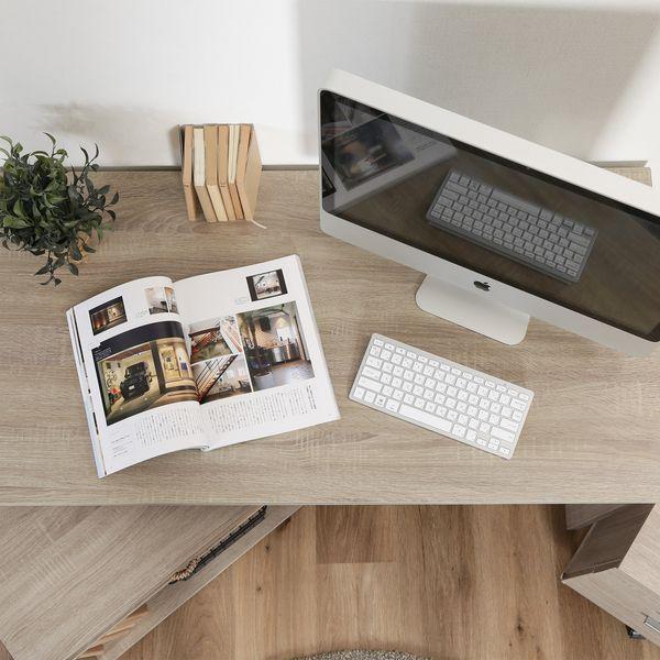 デスク3点セット ホワイトオーク 組立品 : SHOPイーアスYahoo!店