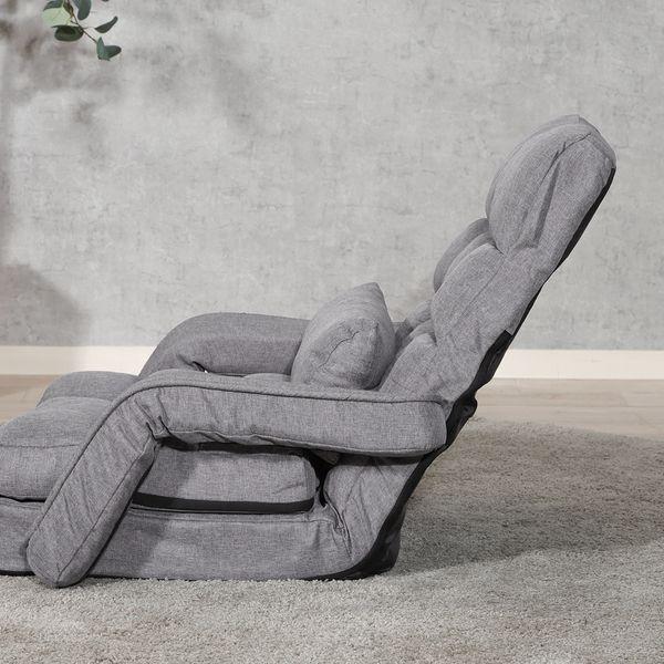 グレー ボタン付き座椅子 4WAY座椅子 GY グレー 組立品 : SHOPイーアスYahoo!店 - 通販 - Yahoo
