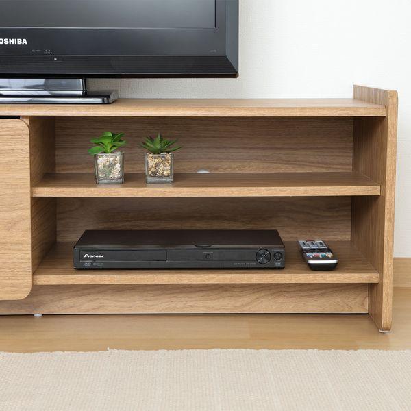ヘーゼル TVボード 約120cm幅 ミドルブラウン 組立品 : SHOPイーアス