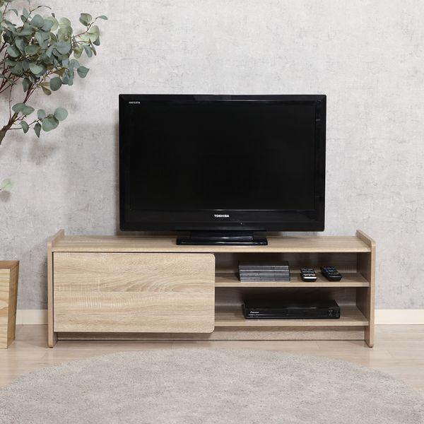 ヘーゼル TVボード 約120cm幅 ホワイトオーク 組立品 : SHOPイーアス