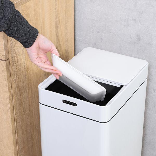 除菌消臭センサーダストボックス 45L WH ホワイトの画像