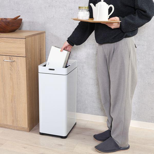 除菌消臭センサーダストボックス 45L WH ホワイトの画像