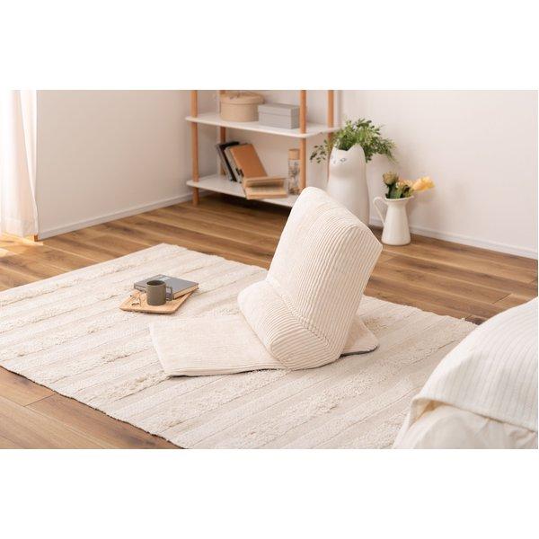 新品　座椅子　リクライニングチェア　ホワイト　多機能 座椅子 約幅52cm ホワイト 14段階 リクライニング マルチフロアチェア