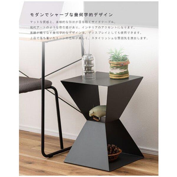 サイドテーブル 約W35×D35×H50.5cm オレンジ 完成品 : SHOPイーアス