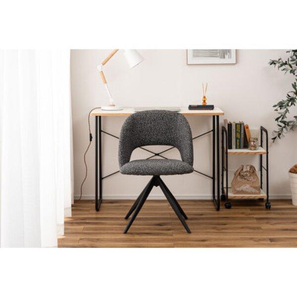 回転チェア 約W50×D55×H78×SH45cm ダークグレー 回転式 組立式 : SHOP