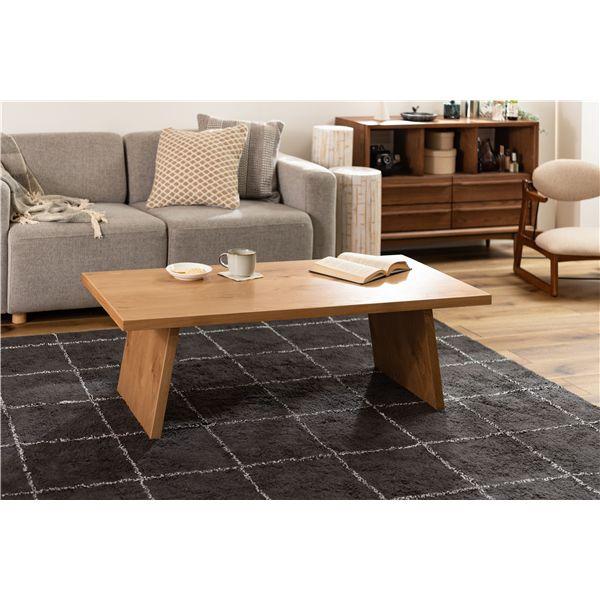 リビングテーブル 約W120×D55×H38cm ナチュラル 組立式 : SHOPイーアス