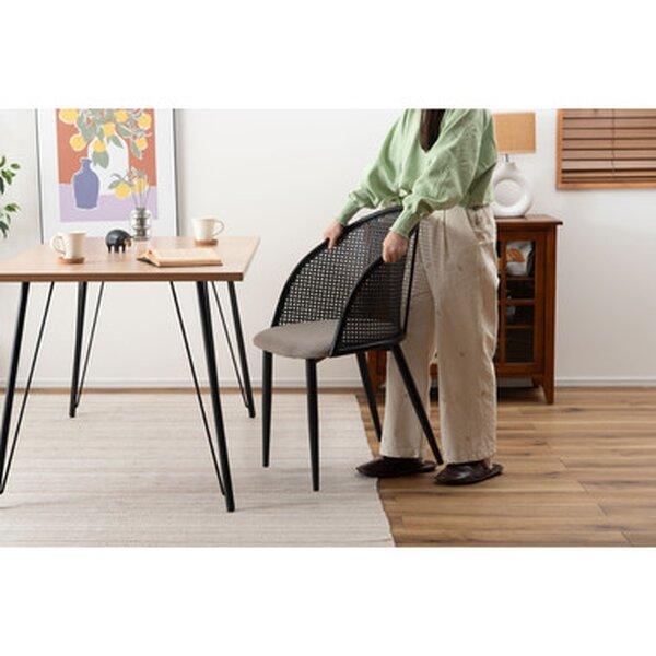 チェア 約W51×D54×H80×SH46cm ベージュ 組立式 : SHOPイーアスYahoo!店