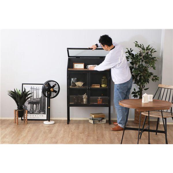 UP146 MACARONICABINET 収納キャビネット BK ブラック : SHOPイーアス