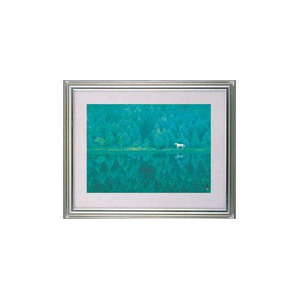 SALE(F10号) 東山魁夷【緑響く】油彩⁄手描き⁄表印裏共シール 秋