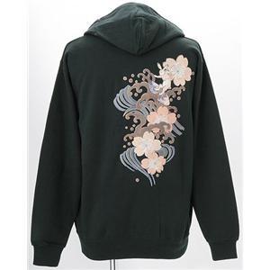 驚愕の10柄 まっちゃん愛用ブランド 語れる立体和柄パーカー 桜波兎 S