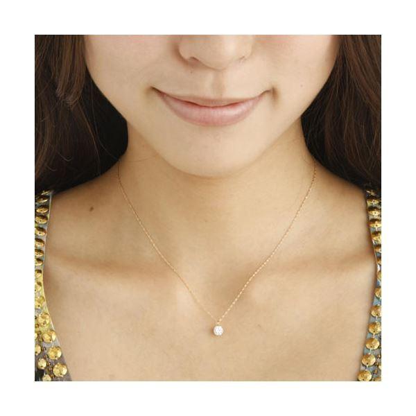 K18／0.5ctダイヤモンドペンダント/ネックレス K18PG : SHOPイーアス
