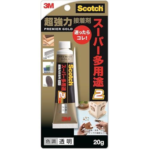 スリーエム(3M) 接着剤 超 強力 透明 シリコンにも使える 目立ちにくい プレミアゴールド スーパー多用途 20g 9078 | 