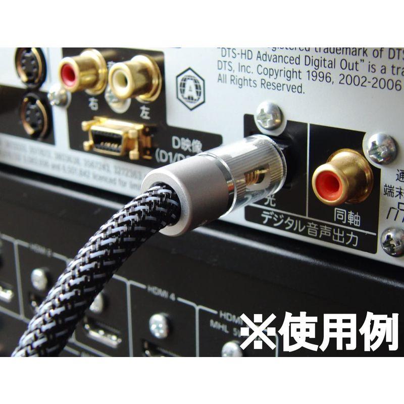 完売品 光デジタルケーブル 1.0m ハイレゾ音源対応 192KHz 24Bit ハイグレード 角型-角型 ブラック VM-4068BK