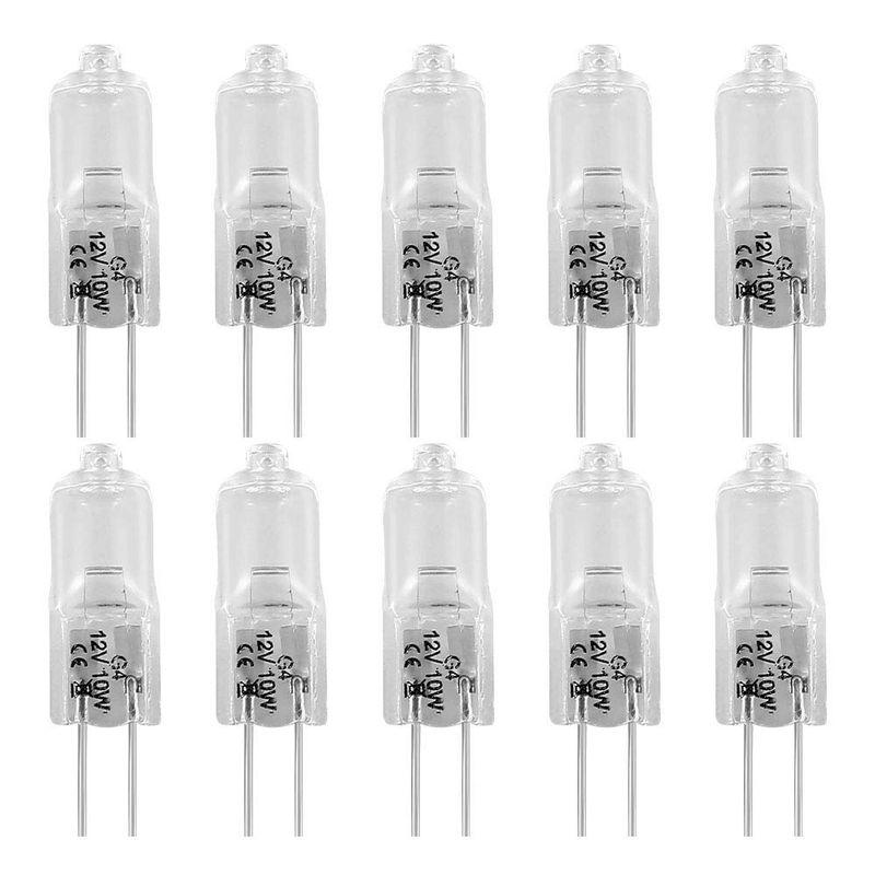 ミニハロゲン電球 ミニハロゲン電球 10個入り 透明 ハロゲン電球 10W 20W AC DC 12V 電球