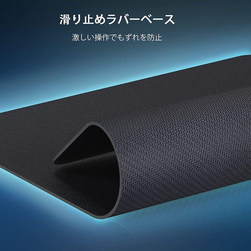Senetem マウスパッド 大型 薄型 ゲーミング キーボードパッド マウス パッド 800×300×1.5mm 滑り止め ...